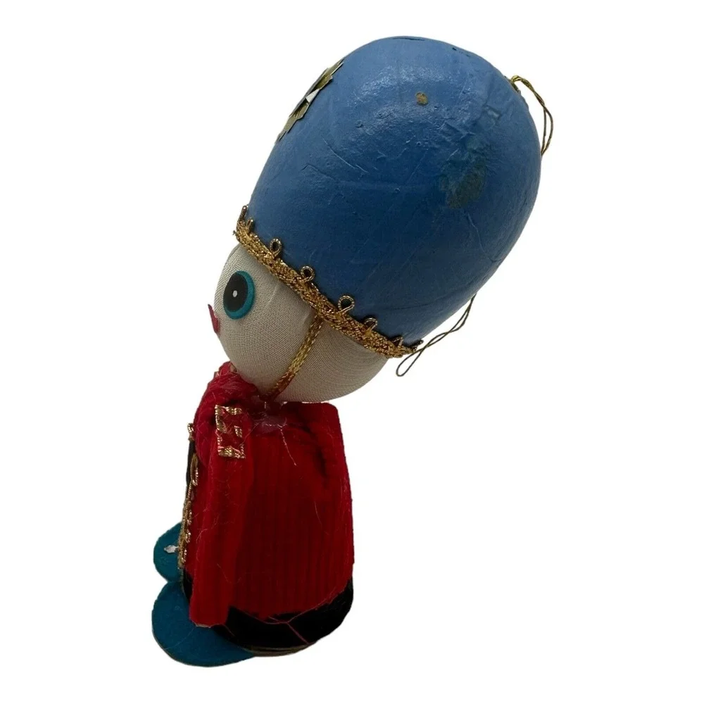 Vintage Toy Soldier Christmas Ornament Nutcracker Japan Putz Cardboard‎ 5